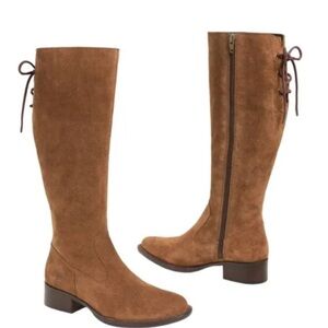 Born Cotto Tall Brown Suede Womens Boots SZ 8 EUC